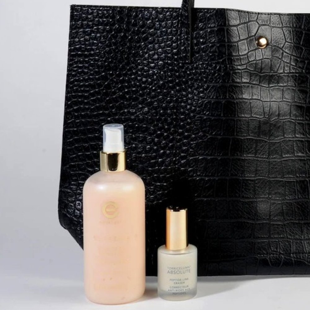 Elizabeth Grant MEGA SIZE Essence of Torricelumn bundle w/ tote bag & peptide FS